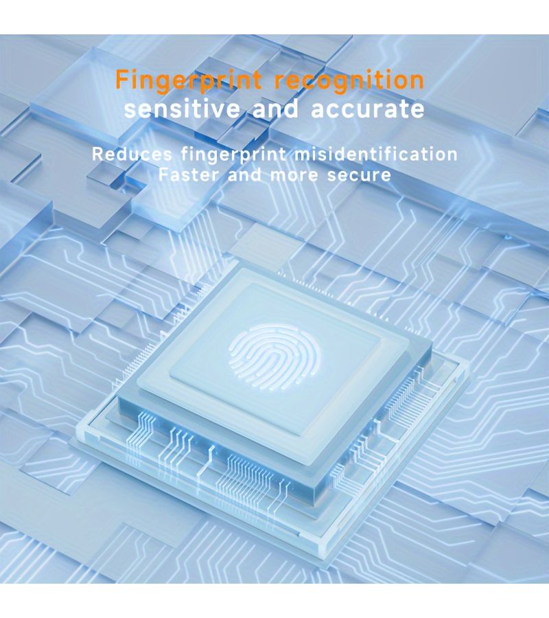 Smart Biometric Fingerprint Keyless Hidden Lock F007 For File Drawer Wardrobe Cabinet Secure Electric Lock Fit For Home Office DIY Wooden Furniture - Image 4