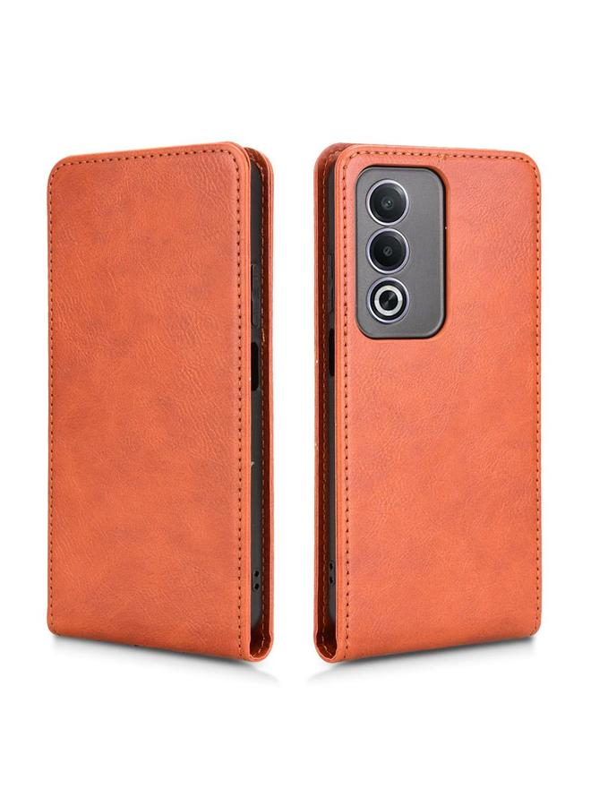 اس-توب جراب هاتف OPPO K12X / A3 Pro Global المغناطيسي العمودي المصنوع من الجلد - Image 2