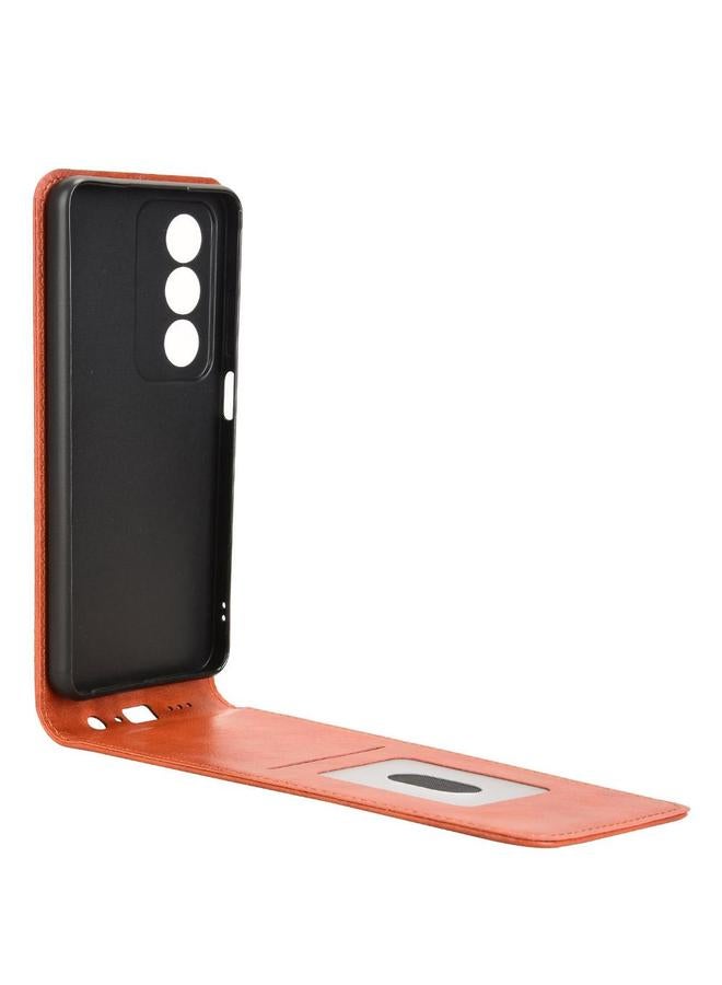 اس-توب جراب هاتف OPPO K12X / A3 Pro Global المغناطيسي العمودي المصنوع من الجلد - Image 3