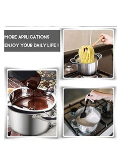 erorex Double Boiler Pot Set 2 Packs Stainless Steel Melting Pot with Silicone Spatula for Melting Chocolate, Soap, Wax, Candle Making (600ml and 1600ml)  - Image 3