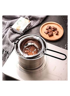 erorex Double Boiler Pot Set 2 Packs Stainless Steel Melting Pot with Silicone Spatula for Melting Chocolate, Soap, Wax, Candle Making (600ml and 1600ml)  - Image 4