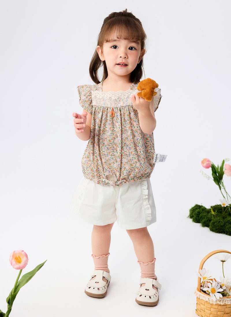 Balabala Baby Girl Knit short sleeve suit - Image 1