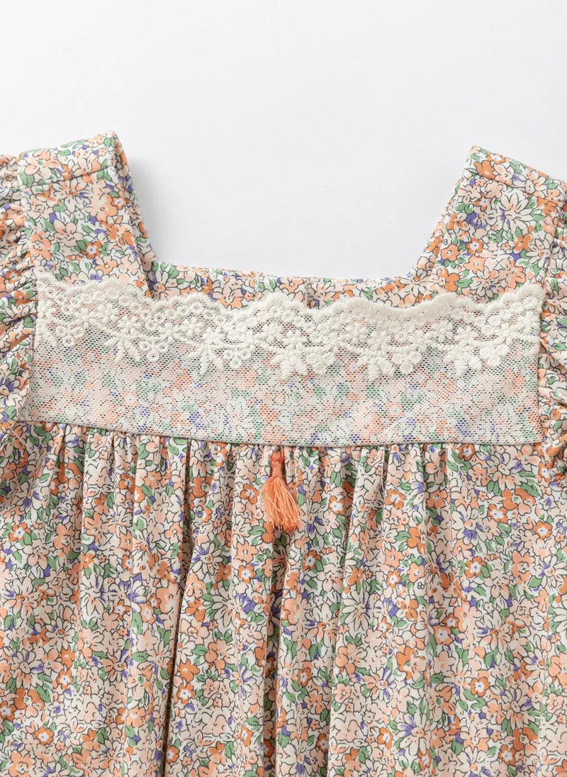 Balabala Baby Girl Knit short sleeve suit