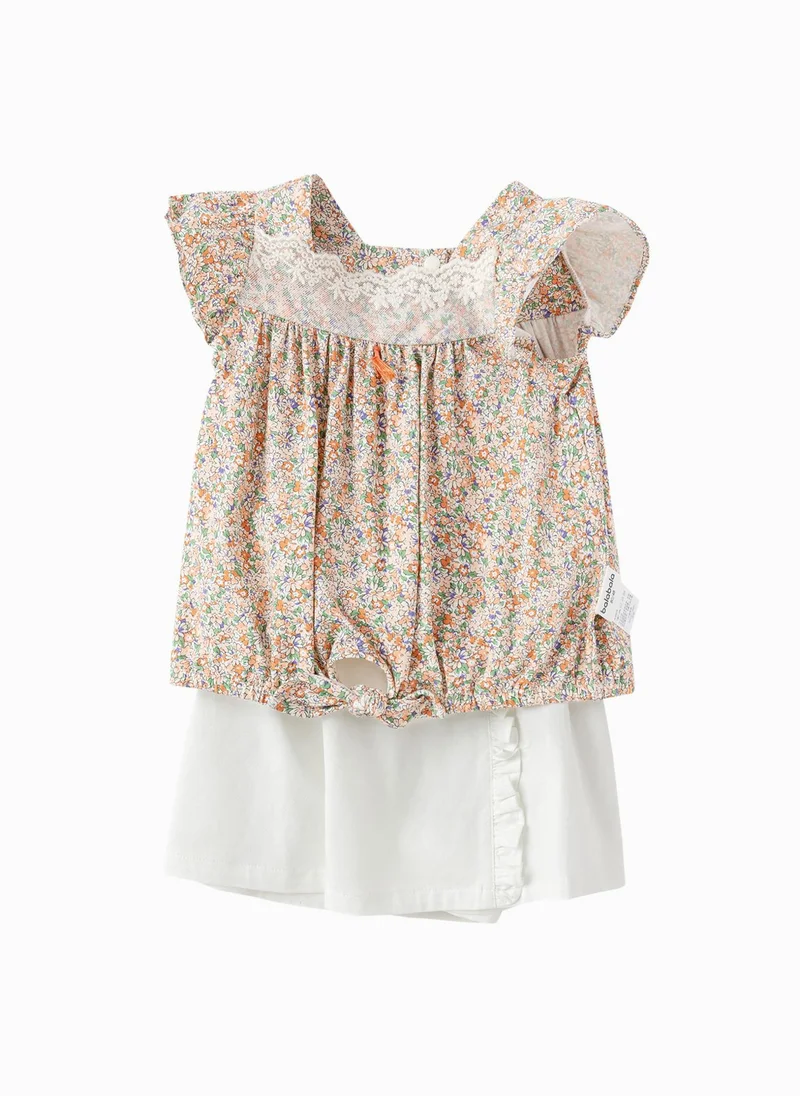 Balabala Baby Girl Knit short sleeve suit