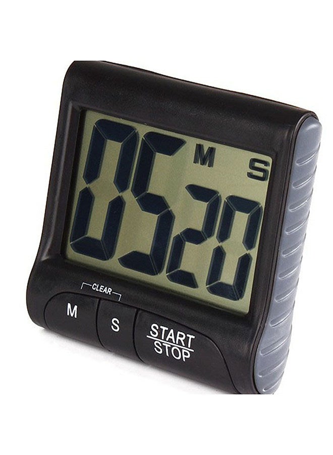 Aoresac Digital Kitchen Timer with Strong Magnet Back Stand Hanging Hole Loud Alarm Large LCD Display Cooking Timer Clock for Time Management Workout Baking Egg Timer  - Image 5