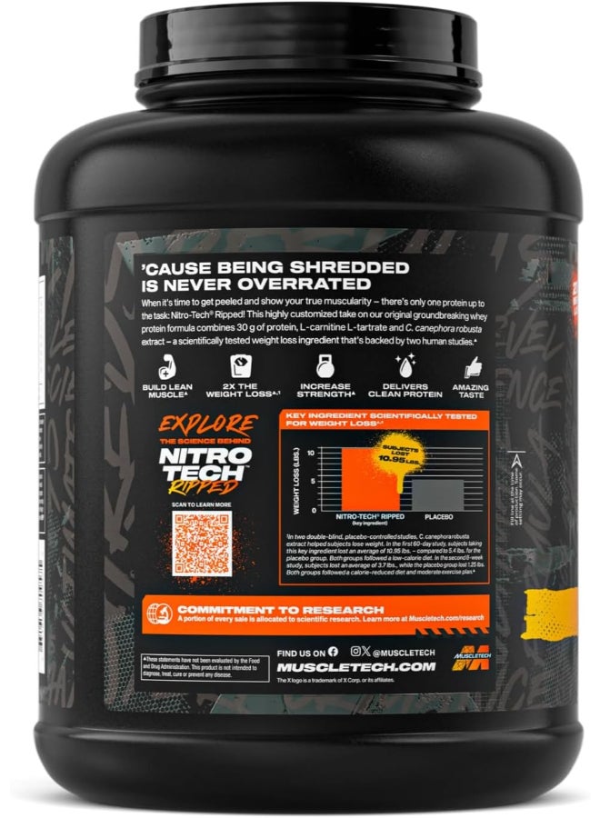 MuscleTech Nitro Tech Ripped Protein - French Vanilla -4LB - Image 3