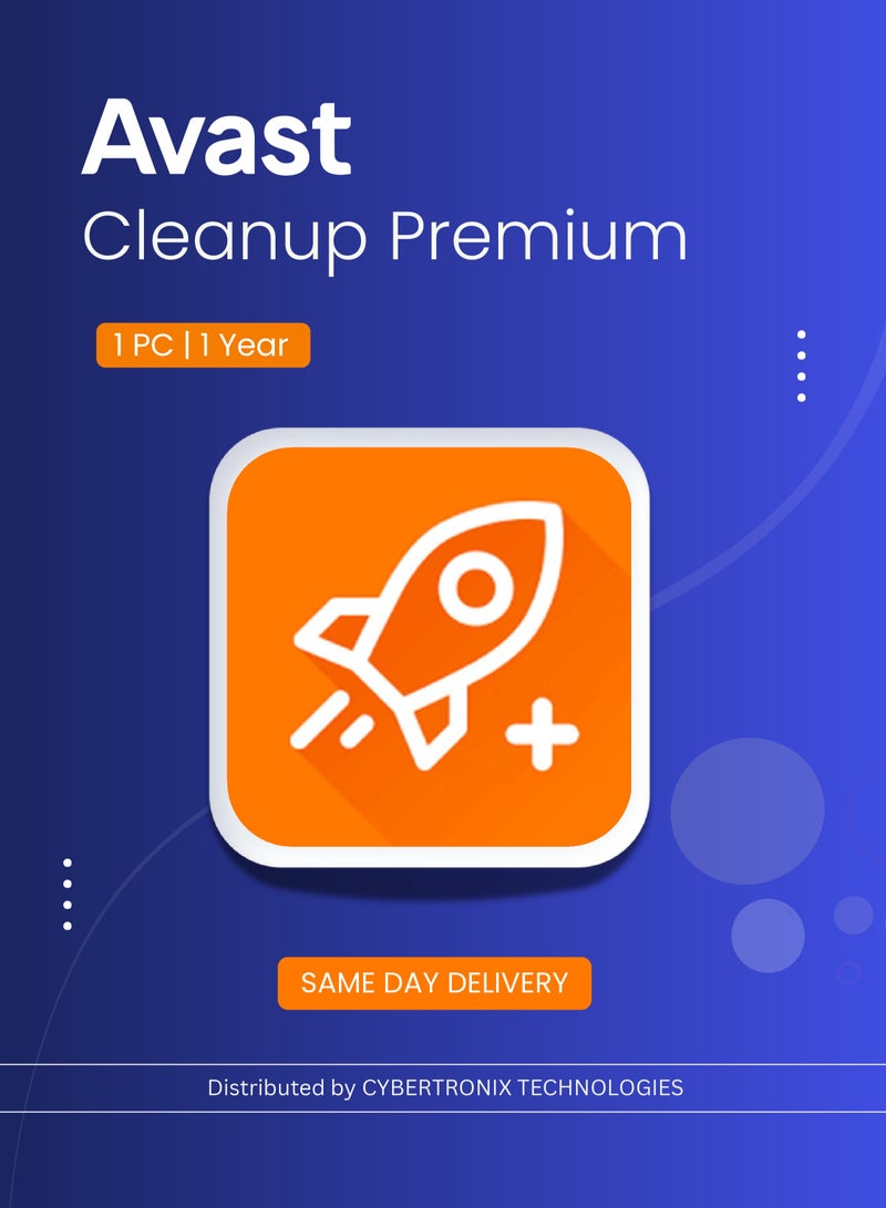 Avast Cleanup Premium | 1 PC for 1 Year | Digital License | SAME DAY DELIVERY