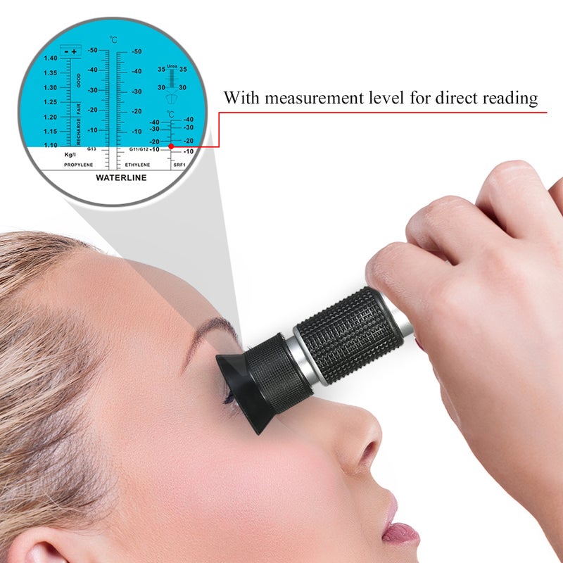 Portable Handheld ATC Antifreeze Refractometer Freezing Point Meterfor Glycol Antifreeze Coolant and Battery Acid - Image 4