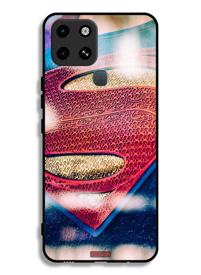 Tolwak - Infinix Smart 6 Protective Case Cover Superman Logo - Image 1