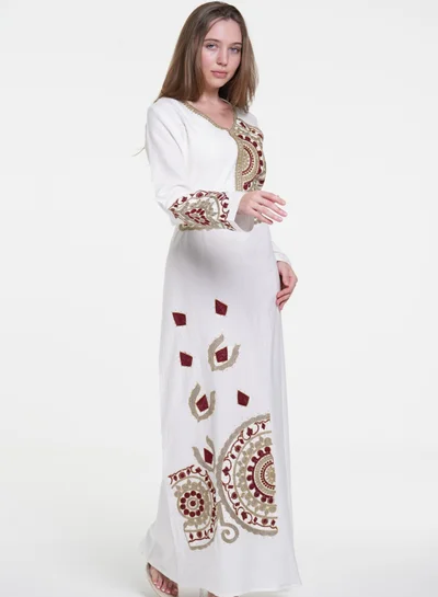 AL BENT AL SHARQIEH embroidred jalabiya dress