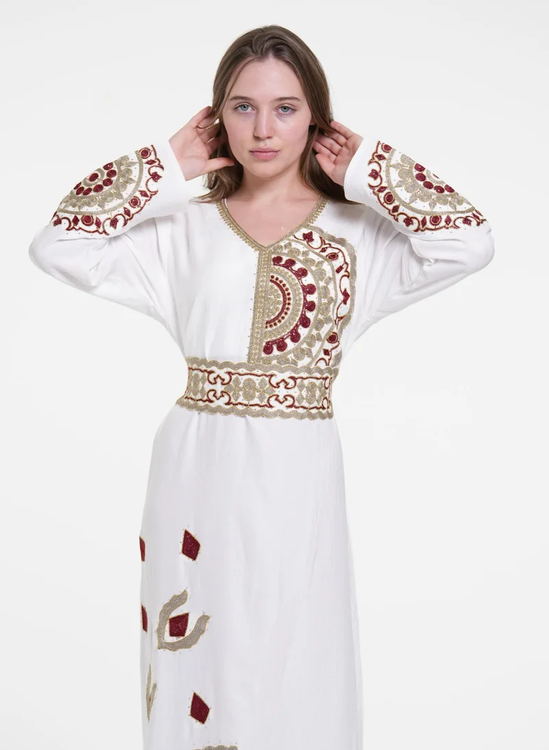 AL BENT AL SHARQIEH embroidred jalabiya dress