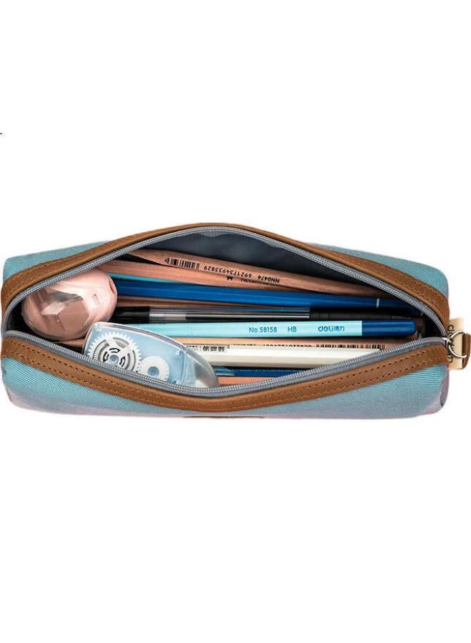 Deli Large Capacity Pencil Case For Students, Fresh Small Square Multi-Purpose Stationery Box, Pencil Storage Bag, Single Piece, Random Color - Image 2