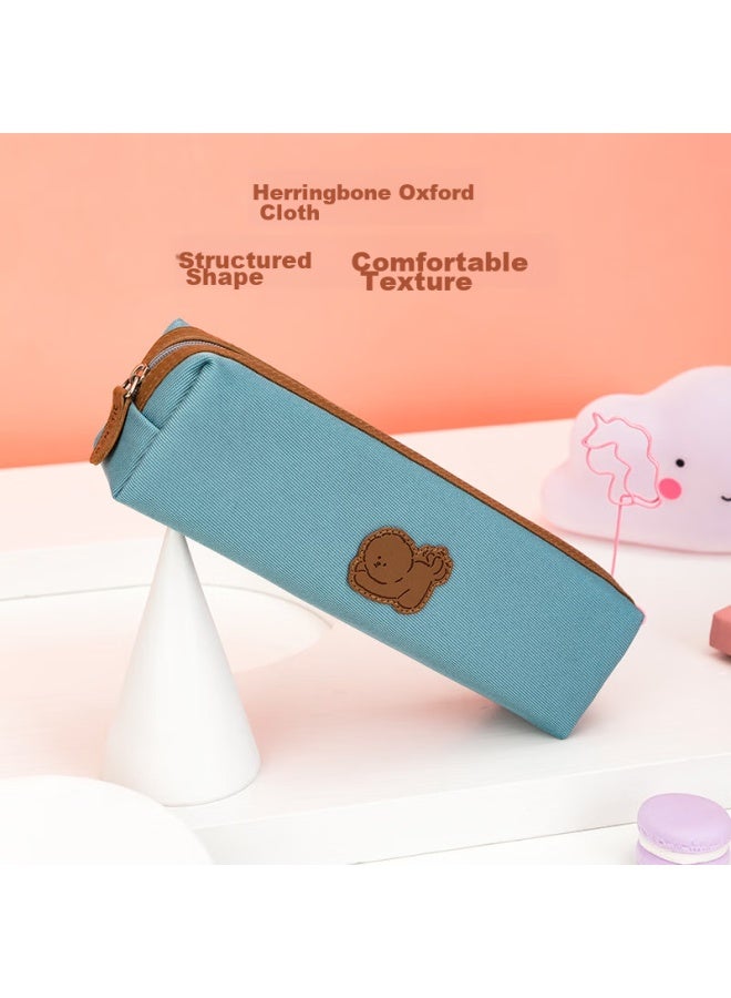 Deli Large Capacity Pencil Case For Students, Fresh Small Square Multi-purpose Stationery Box, Pencil Storage Bag, Single Piece, Random Color - Image 2
