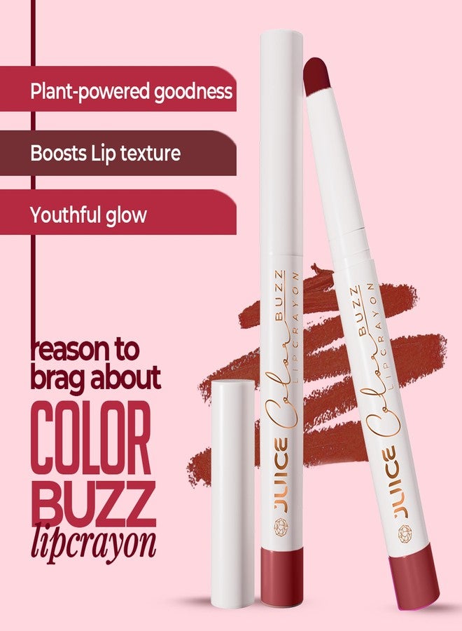 جوس قلم تلوين الشفاه Juice Color Buzz مع بيو ريتينول، وعامل حماية من الشمس SPF15 وعوامل ترطيب طبيعية (أحمر رائع - M10) - Image 2