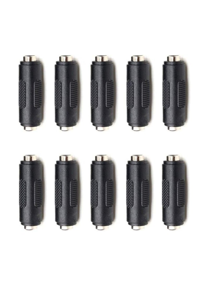 10Pcs DC Power Female to Female Jack Adapter 2.1x5.5mm Connector for CCTV Camera  - Image 1