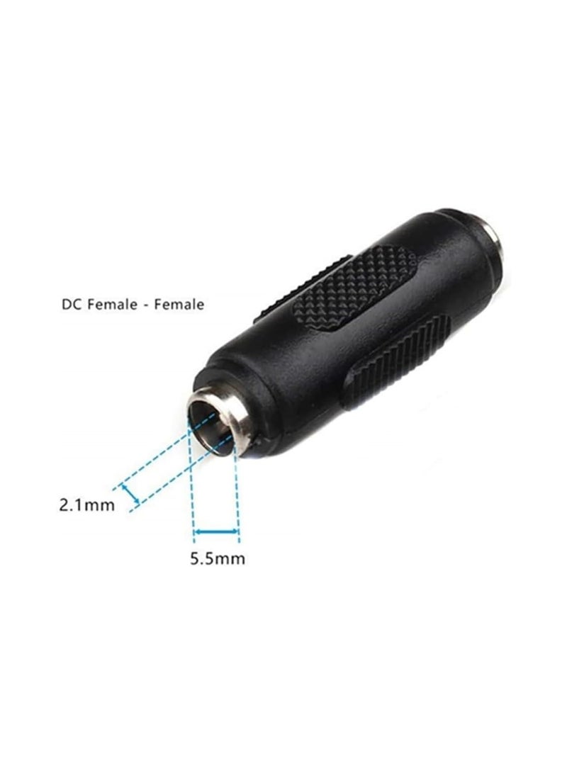 10Pcs DC Power Female to Female Jack Adapter 2.1x5.5mm Connector for CCTV Camera  - Image 2