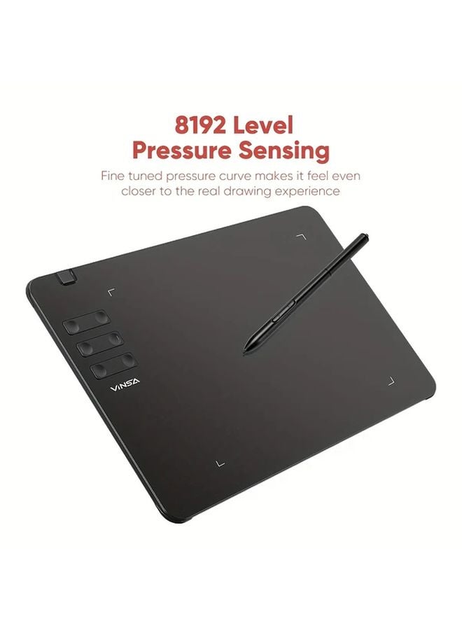 Black LCD Writing Tablet with Stylus ABS Material USB Powered Compatible with Android Mac Windows - Image 2