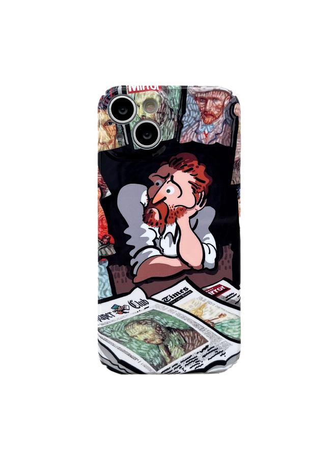 اس-توب جراب لهاتف iPhone 12، جراب هاتف PC لامع بفتحة دقيقة - Image 1