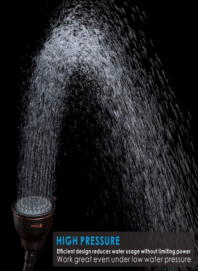 Voolan High Pressure Shower Head - 5 Function Rain Shower Head - Comfortable Shower Experience Even at Low Water Flow - Oil-Rubbed Bronze - Image 5