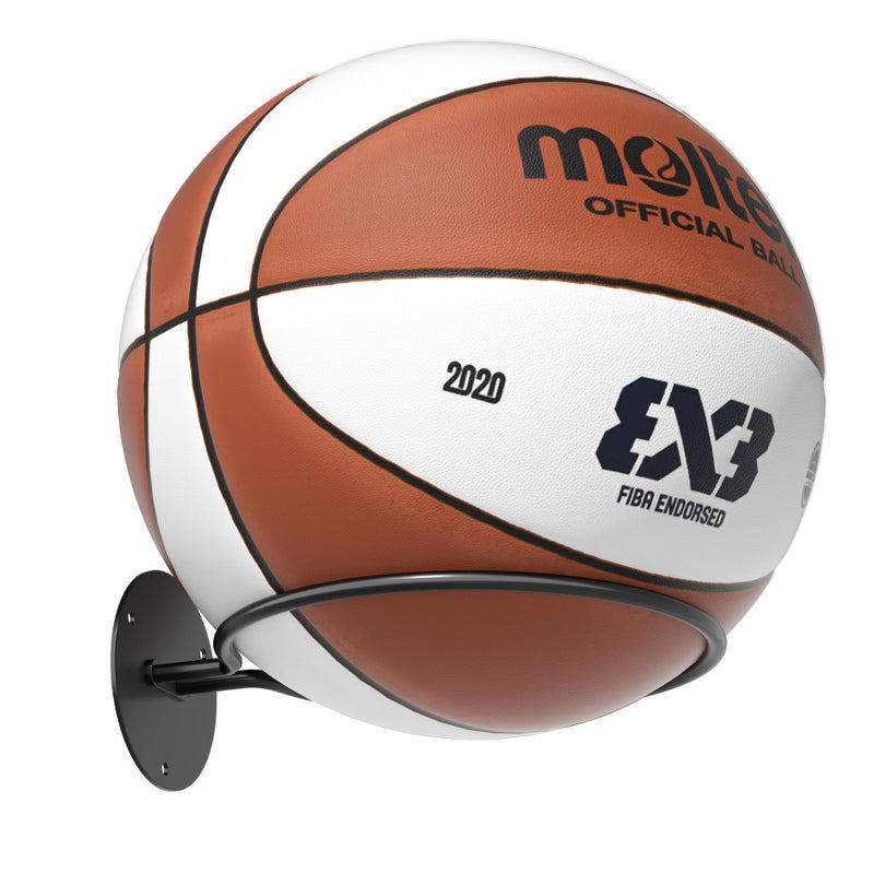 susswiff Basketball Holder Wall Mount - Basketball Wall Mount for Display, Football Storage Rack for Balls, Ball Holder as Sports Room Decor, Boys Room Accessories Soccer Wall Decor - Image 1
