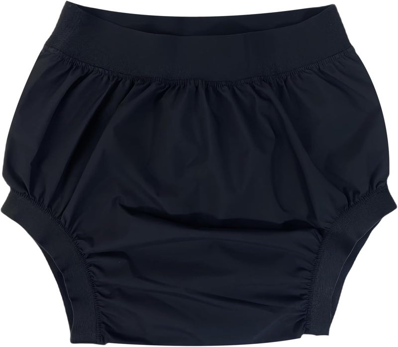 AQX Adult Diaper Cover for Incontinence, High Waist Active Waterproof Latex Pants with Cotton Layer, Noiseless Reusable Washable Pull Up Plastic Pants (High Waist L)