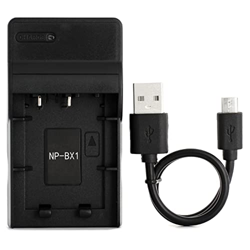 Norifon NP-BX1 USB Charger for Sony Cyber-Shot DSC-RX100, DSC-RX100 II, DSC-RX100 III, DSC-HX90V, DSC-WX350, DSC-WX500, HDR-AS15 Camera and More - Image 1