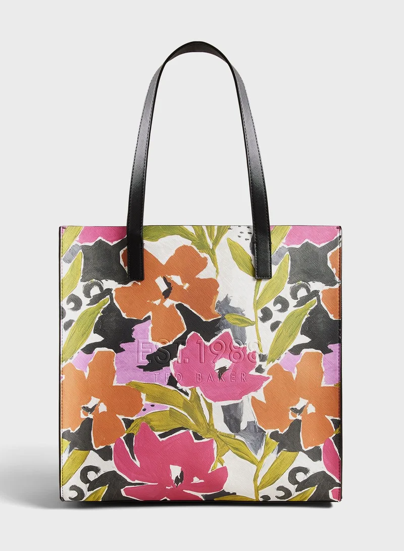 Ted Baker Malicon Printed Magnolia Large Icon Tote Bag