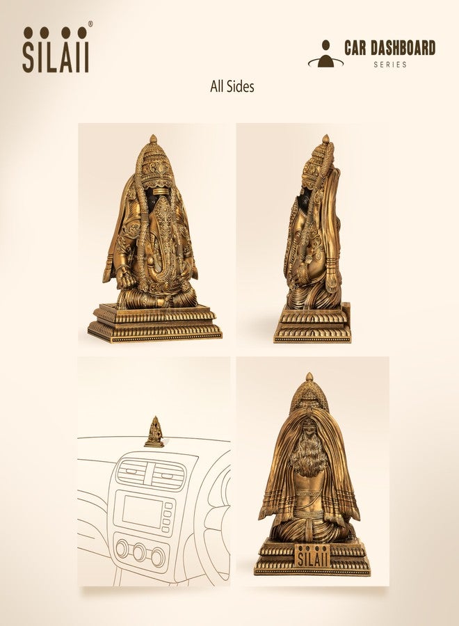 SILAII Pillayarpatti Karpaga Vinayagar Car Dashboard Idol - 3 Inch | Miniature Ganesh Statue for Car Interior Decor | Ganesha Idols for Home & Office | Spiritual Gift & Decorative Ganesha Idols - Image 4