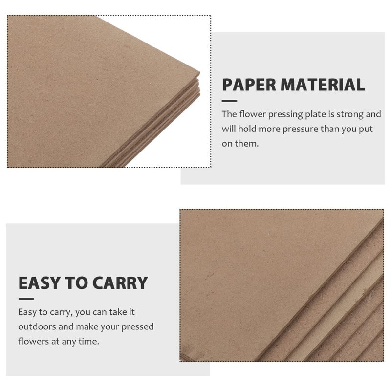 Flower Press Kit with 6 Wooden Pressing Boards and Water Absorbent Paper for Drying Leaves and Crafts - Image 5
