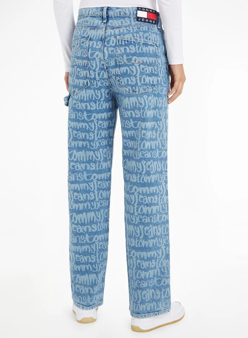 TOMMY JEANS High Waist Printed Jeans