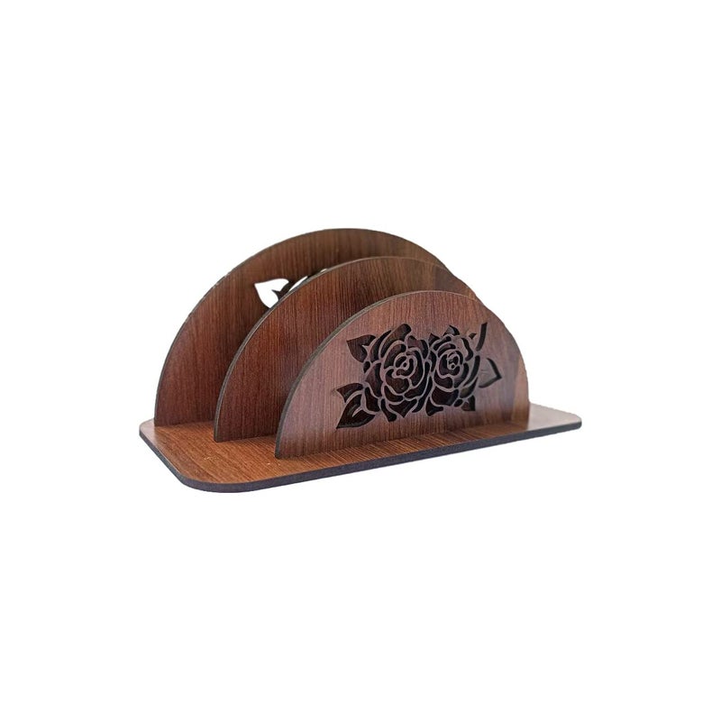 Yorten Wooden MDF Flat Paper Napkin Holder for Dining Table Paper Napkin StandTissue Paper Holder for Dining Table 1pic - Image 4