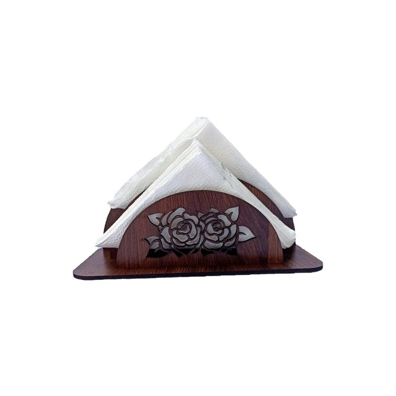 Yorten Wooden MDF Flat Paper Napkin Holder for Dining Table Paper Napkin StandTissue Paper Holder for Dining Table 1pic - Image 2