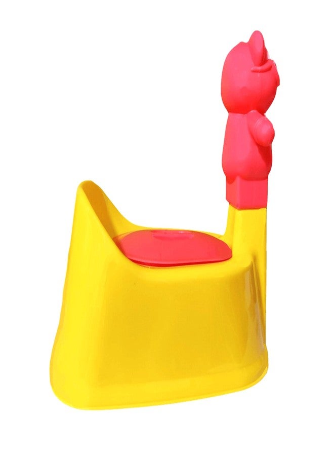 SONAL - PANDA (Small Size) Baby Potty Training Toilet seat without Removable Tray, Lid For Boy And KIds (Age 6-12 Mths) Potty Seat/Potty Box. (Yellow) - Image 3