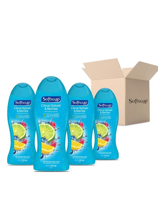 Softsoap Moisturizing Body Wash Citrus Splash & Berries 591 Ml (Pack Of 4) - Image 2