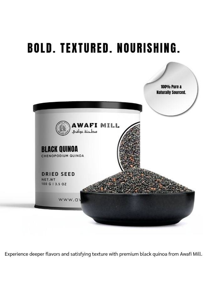 AWAFI MILL Black Quinoa (Whole Grain) | Naturally Pigmented Pseudocereal • Nutty Aroma, Firm-Chewy Bite • For Bowls, Salads, Pilafs and Stuffed Veg -  500 g | 17.6 Oz - Image 4