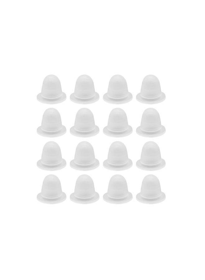 klarako 200pcs Silicone Tattoo Ink Cups Tattoo Makeup Pigment Caps Semi-permanent Microblading Ink Cup Holders (Large Size) - Image 1