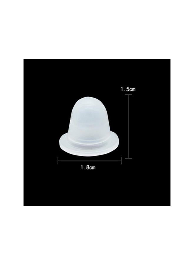 klarako 200pcs Silicone Tattoo Ink Cups Tattoo Makeup Pigment Caps Semi-permanent Microblading Ink Cup Holders (Large Size) - Image 3