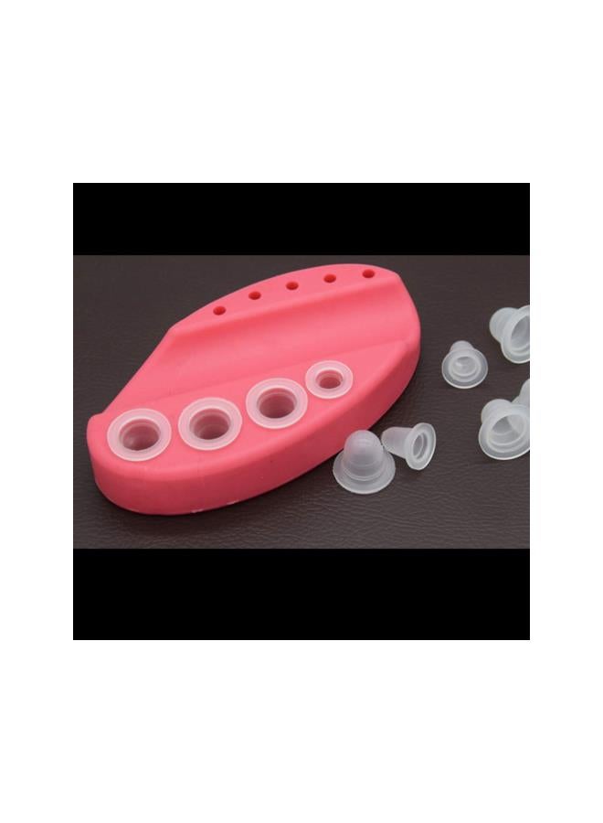 klarako 200pcs Silicone Tattoo Ink Cups Tattoo Makeup Pigment Caps Semi-permanent Microblading Ink Cup Holders (Large Size) - Image 4