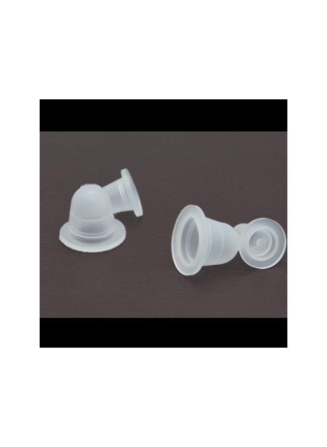 klarako 200pcs Silicone Tattoo Ink Cups Tattoo Makeup Pigment Caps Semi-permanent Microblading Ink Cup Holders (Large Size) - Image 5