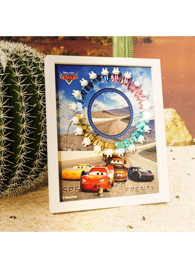 Generic Disney Deciduous Teeth Storage Box Girl Children's Teeth Commemorative Box Baby Boy's Preservation Pack Dental Change Photo Frame-Color:Racing Story ABS Box-colored Crystal Teeth  - Image 1