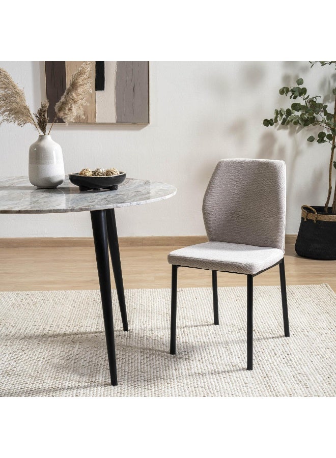 Pan Home Halsey Dining Chair - Beige And Black - Image 5