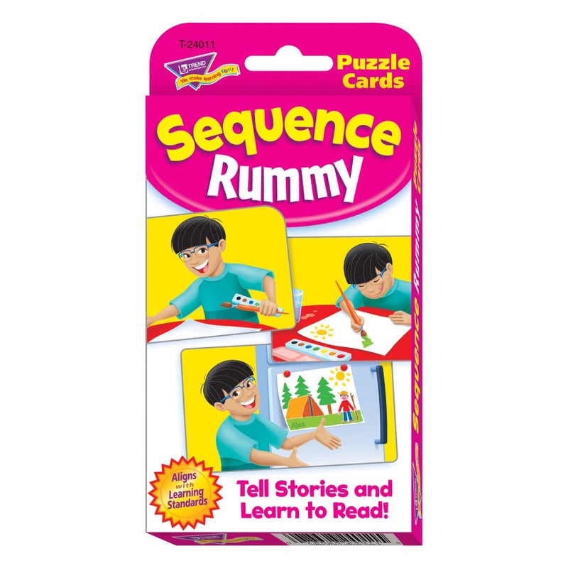 Trend Enterprises Sequence Rummy Challenge Cards - Image 1