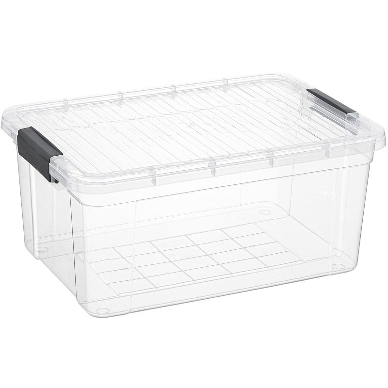 Superio Superio Clear Storage Container with Lid 16 Quart Plastic Bin for organization NonToxic BPA Free OdorFree Stackable Latch Box organizer for Home Dorm Classroom Garage Closet 16 Quart 