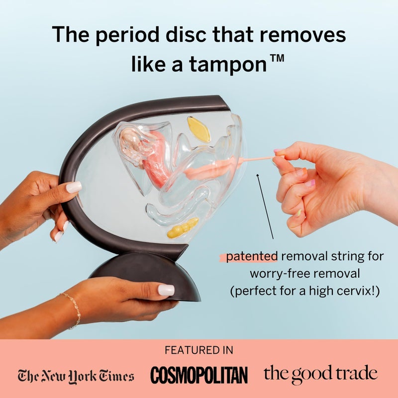 Pixie Menstrual Disc for Feminine Care - Ranked 1 for Best Tampon Alternative Period Disc - 100% Medical-Grade Silicone - Removes Like a Tampon - Wear 12 Hours - Capacity of 3 Tampons (Small) - Image 2