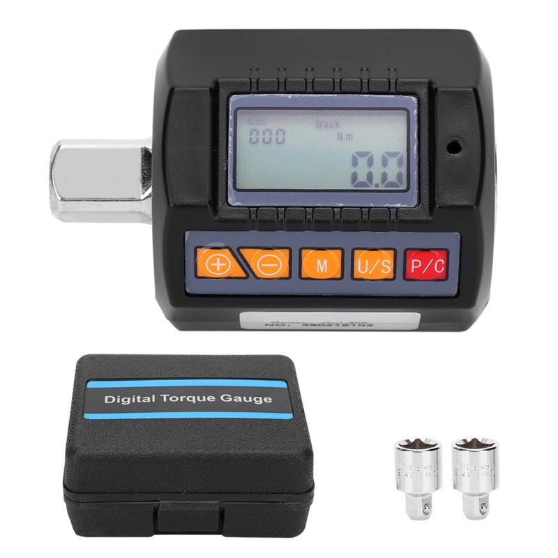Digital Display Torsion Meter 6-200N.M 1/2 Inch Drive 3 Working Modes - CW±2% CCW±2.5% Accuracy Torsion Wrench with Backlight for Automotive Bike Maintenance - Image 1