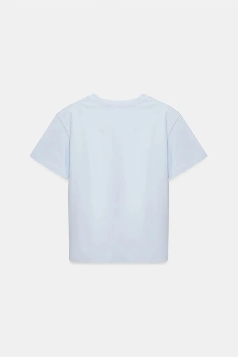Dilvin Baby Blue DILVIN Women's Cotton Crew Neck T-Shirt for Women | Best Price UAE