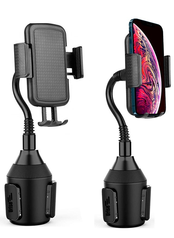 Urise Car Phone Holder 360 Degree Adjustable Mobile Stand Cup Mount Compatible with iPhone Samsung and All Smartphones for Car Driving Everyday Use - Image 1