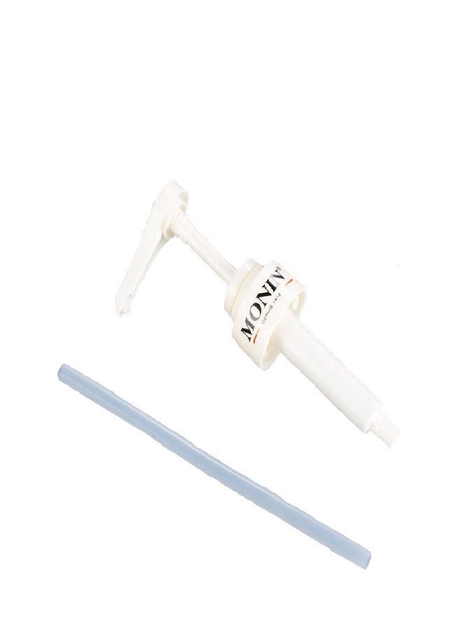 Syrup Pump For Glass Bottle  White - Image 1