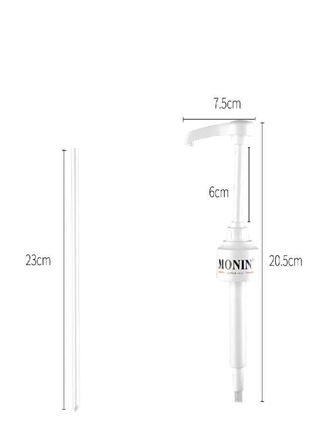 Syrup Pump For Glass Bottle  White - Image 2