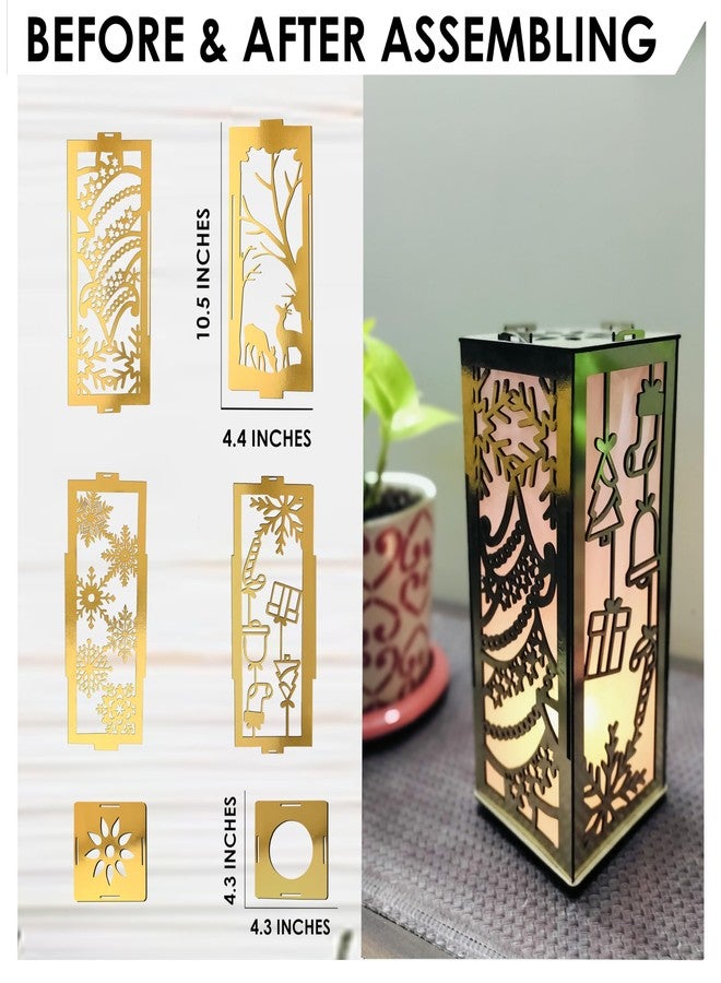 SOLOBOLO Christmas Decoration Items Light Box | Xmas Table Candles Lights Decor | Christmas Lanterns | Christmas Decoration Candle Holder - Image 3
